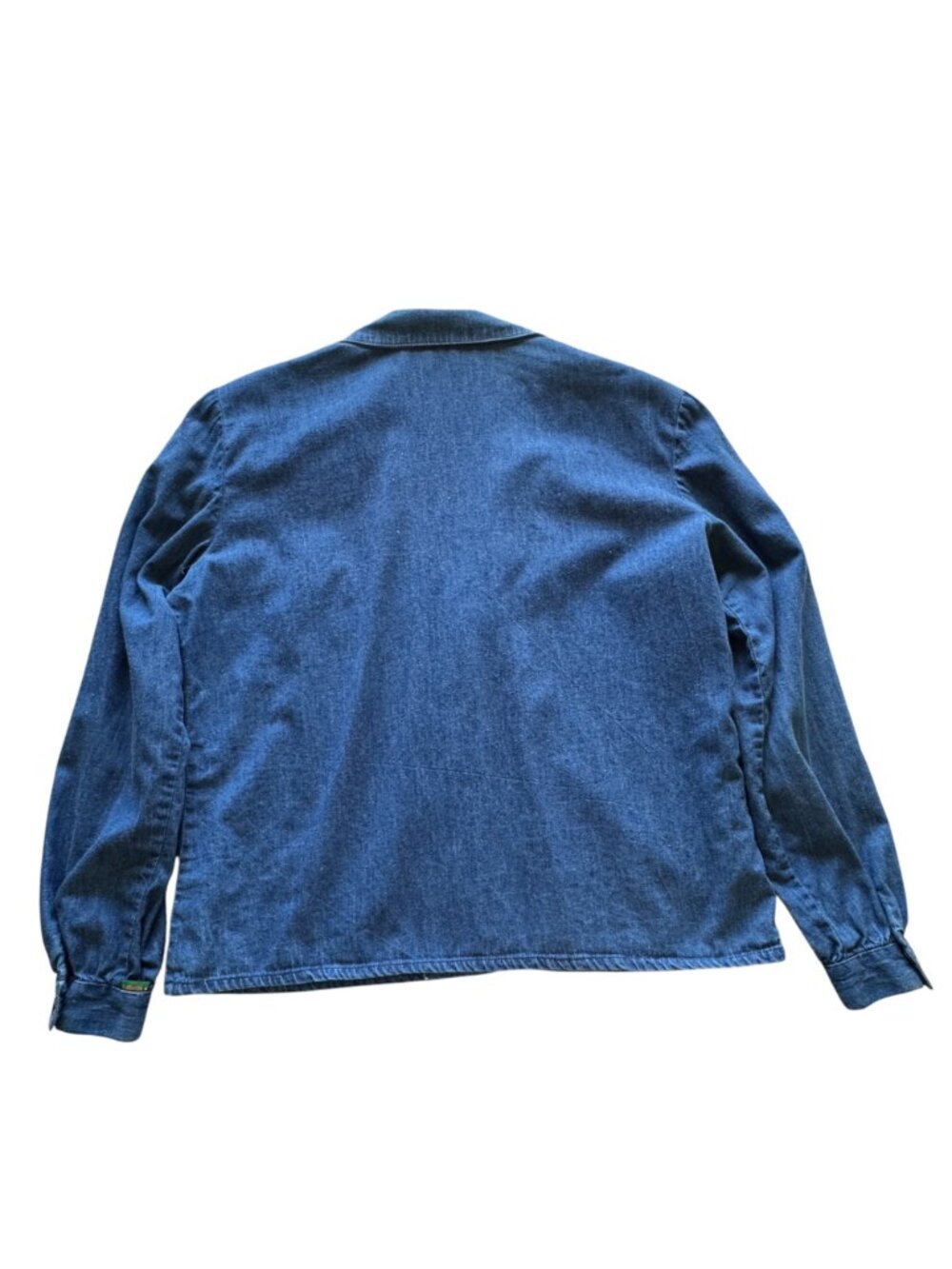Vintage BIS Denim Shirt Women's Size 44 - US 12 Blazer Style Long Sleeved 1980s - Picture 5 of 16